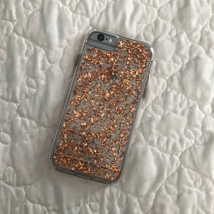 CaseMate rose gold flakes iPhone 6/7 phonecase